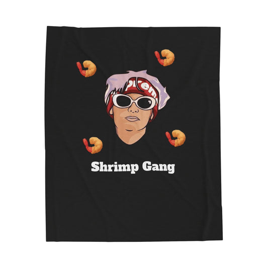 Supreme Patty Shrimp Gang Velveteen Plush Blanket